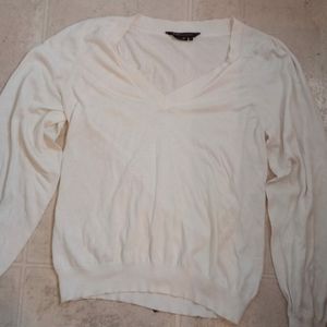 Cute V-Neck Blouse, Scrunched Shoulderz